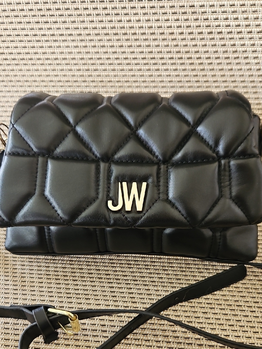 JASON WU CROSSBODY HANDBAG, BLACK QUILTED HANDBAG, JASON WU QUILTED BAG